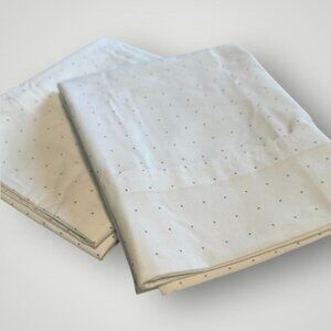 Target by design white polka dot cotton pillowcase set
